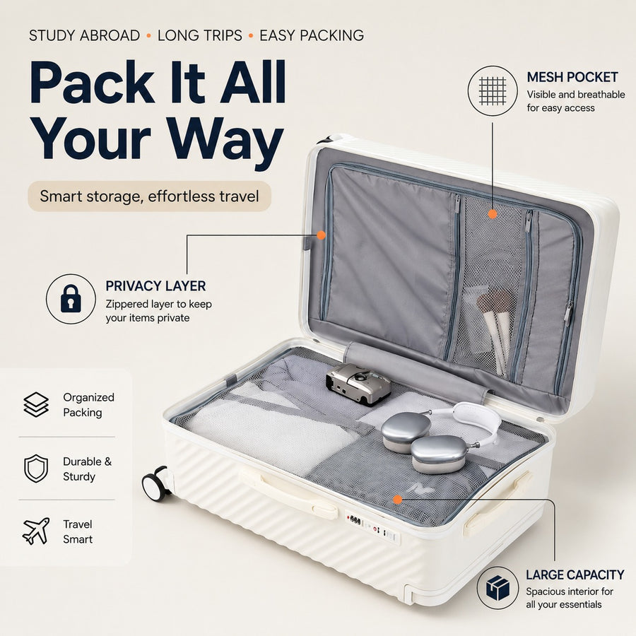 Gate Ready Smart Travel Suitcase Luggage