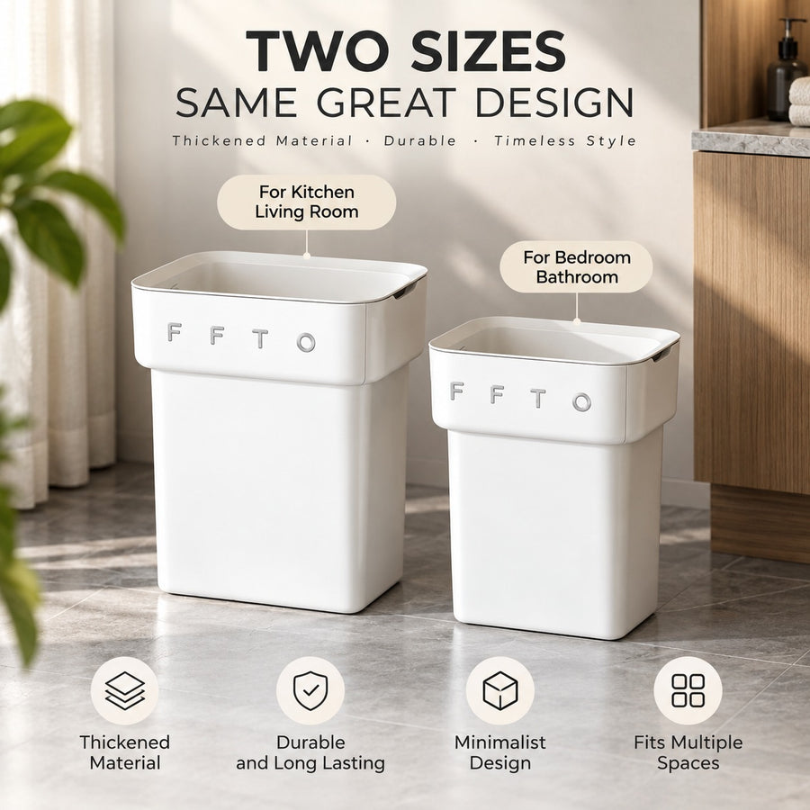 Flip and Tuck Hidden Bag Trash Can