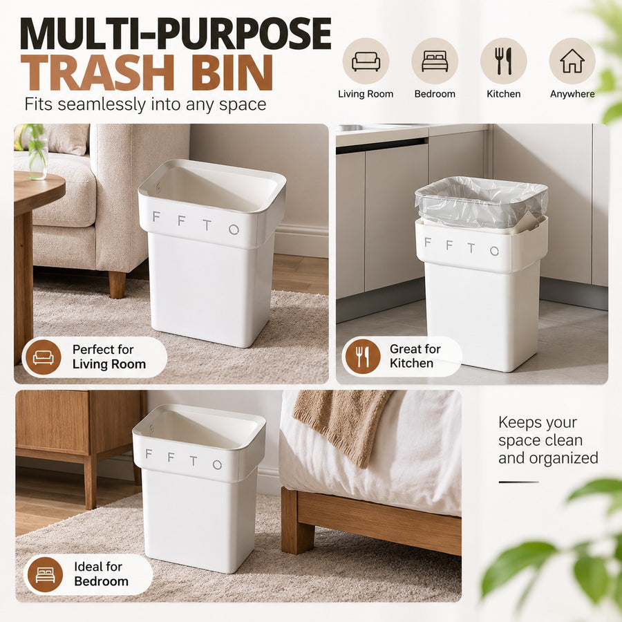 Flip and Tuck Hidden Bag Trash Can