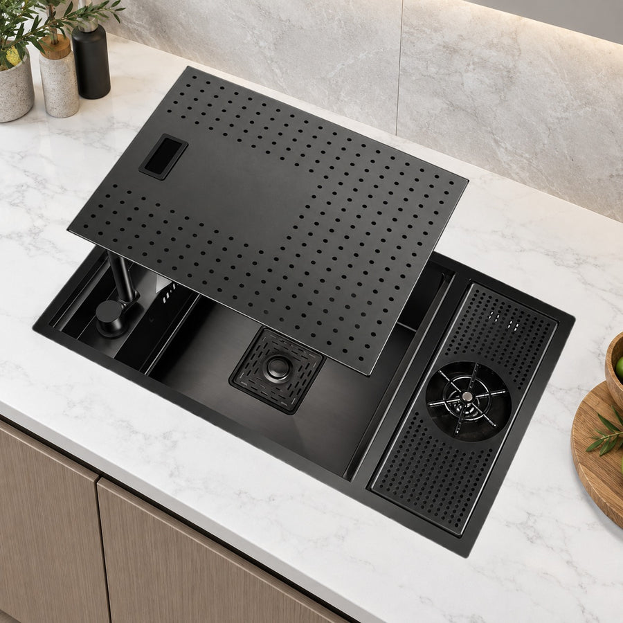 Ombretta Hidden Concealed Kitchen Sink Cover Board