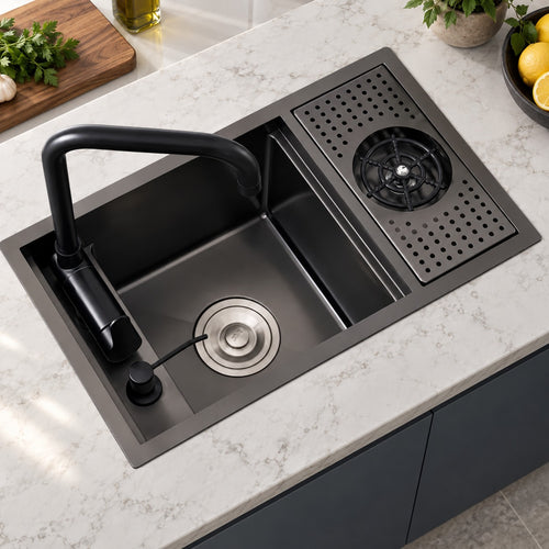Ombretta Hidden Concealed Kitchen Sink Cover Board
