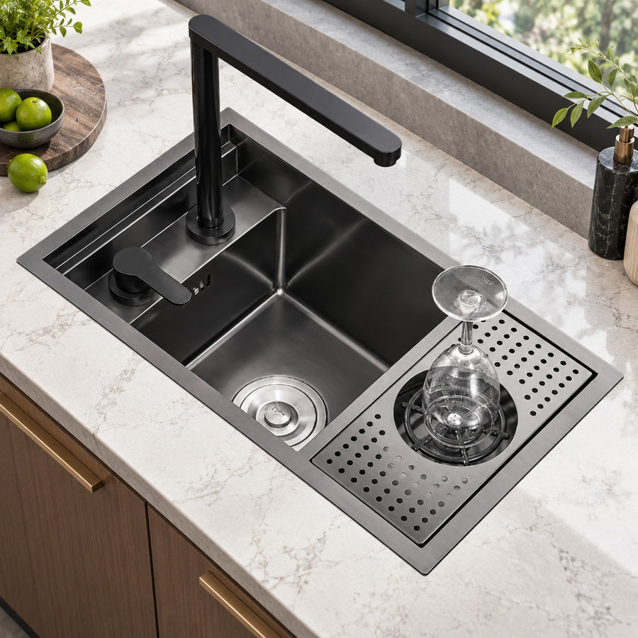 Ombretta Hidden Concealed Kitchen Sink Cover Board