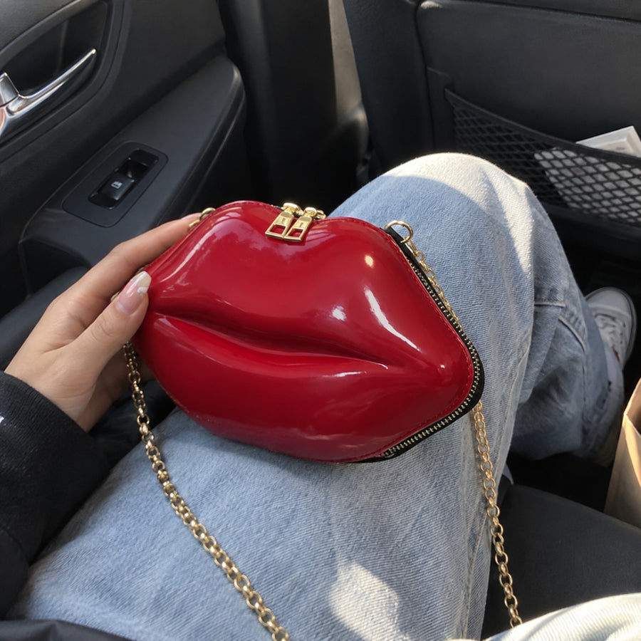 Kiss Me Lips Crossbody Bag