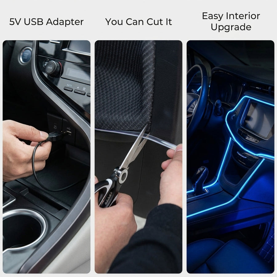Dekoratives LED-Streifen-Atmosphärenlicht für Autoinnenräume