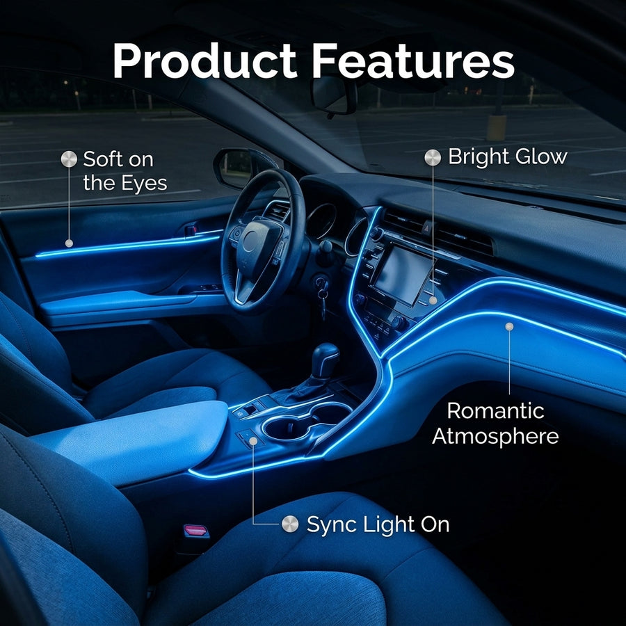 Dekoratives LED-Streifen-Atmosphärenlicht für Autoinnenräume