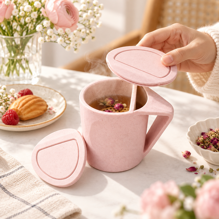 Caneca Criativa para Chá/Café com Filtro