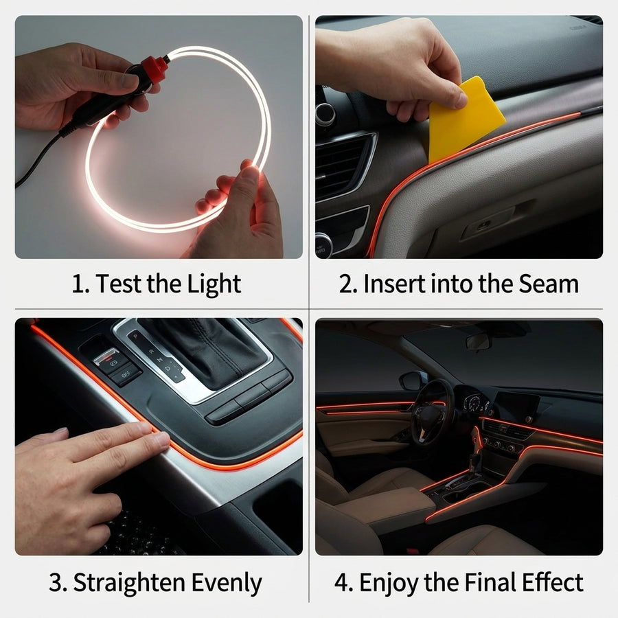 Dekoratives LED-Streifen-Atmosphärenlicht für Autoinnenräume