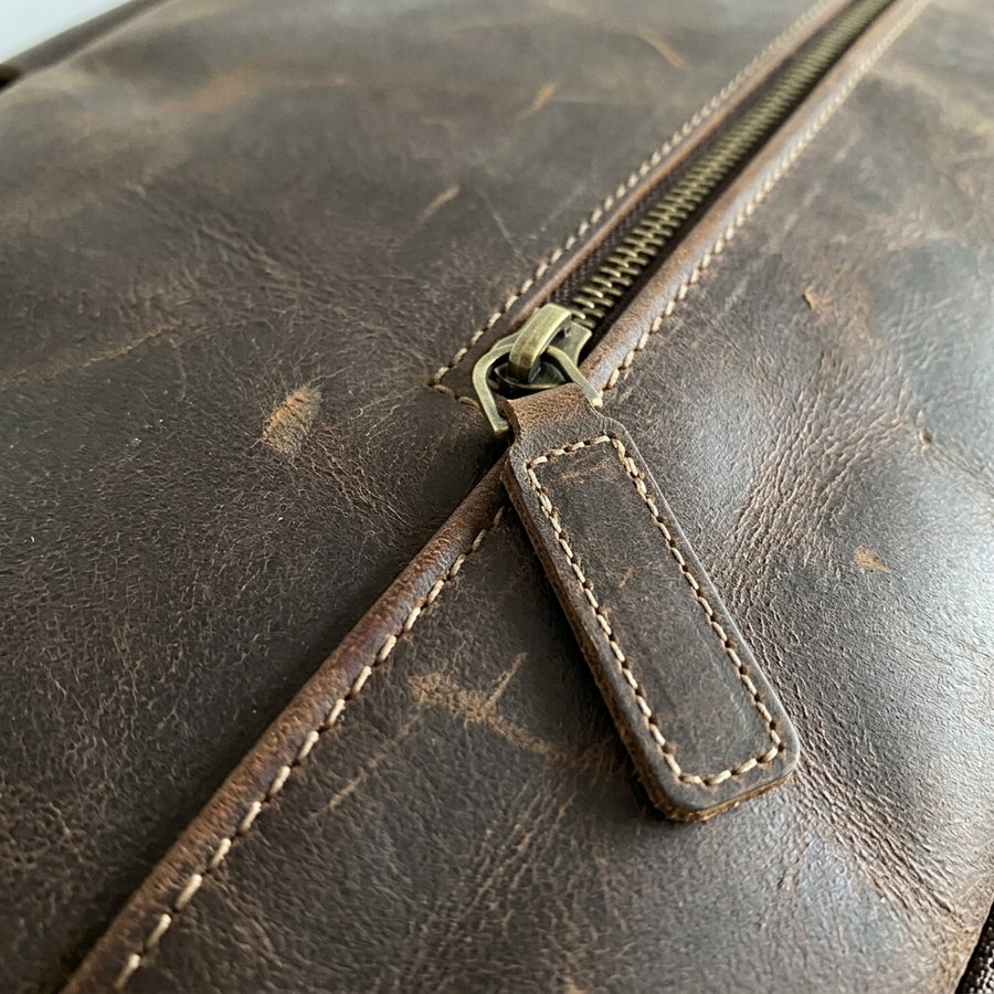 Luxury Genuine Leather Casual Backpack