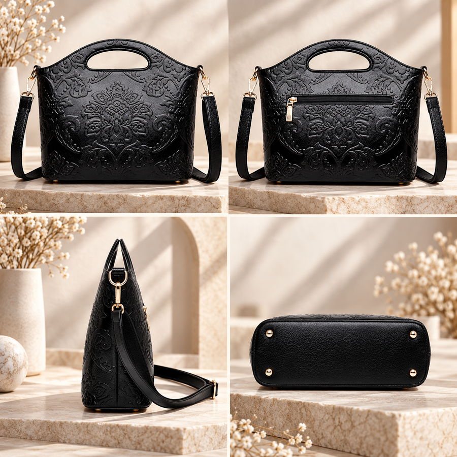 Luxe Vintage Echte Leren Dames Portemonnee
