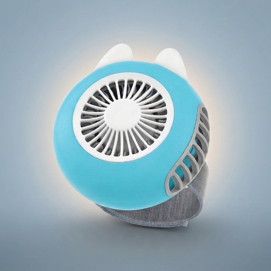 Tragbarer USB-Ventilator mit Turbo-Funktion am Handgelenk