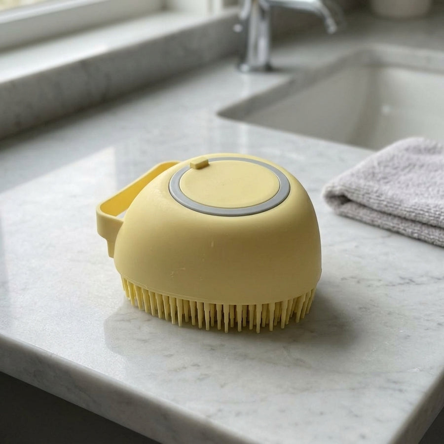 Bathing Brush Shampoo Dispenser