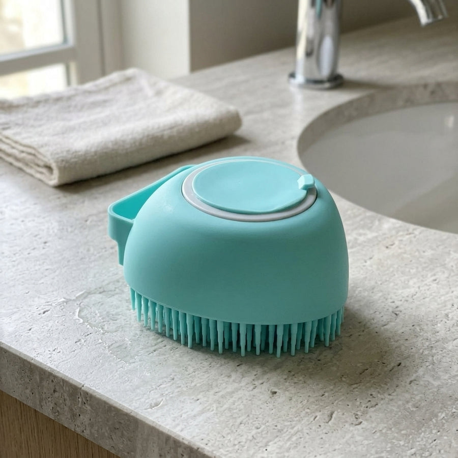 Bathing Brush Shampoo Dispenser