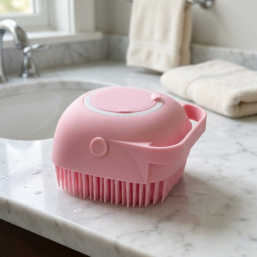 Bathing Brush Shampoo Dispenser
