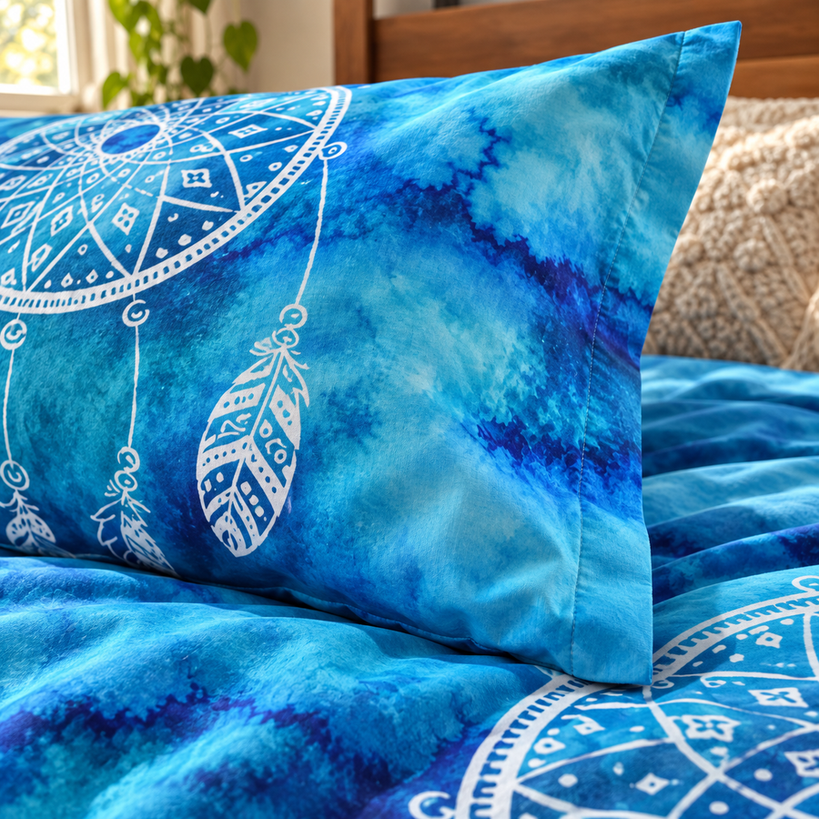 3pcs Luxury Waterdrop Dreamcatcher Comfortable Duvet Cover Bedding Set