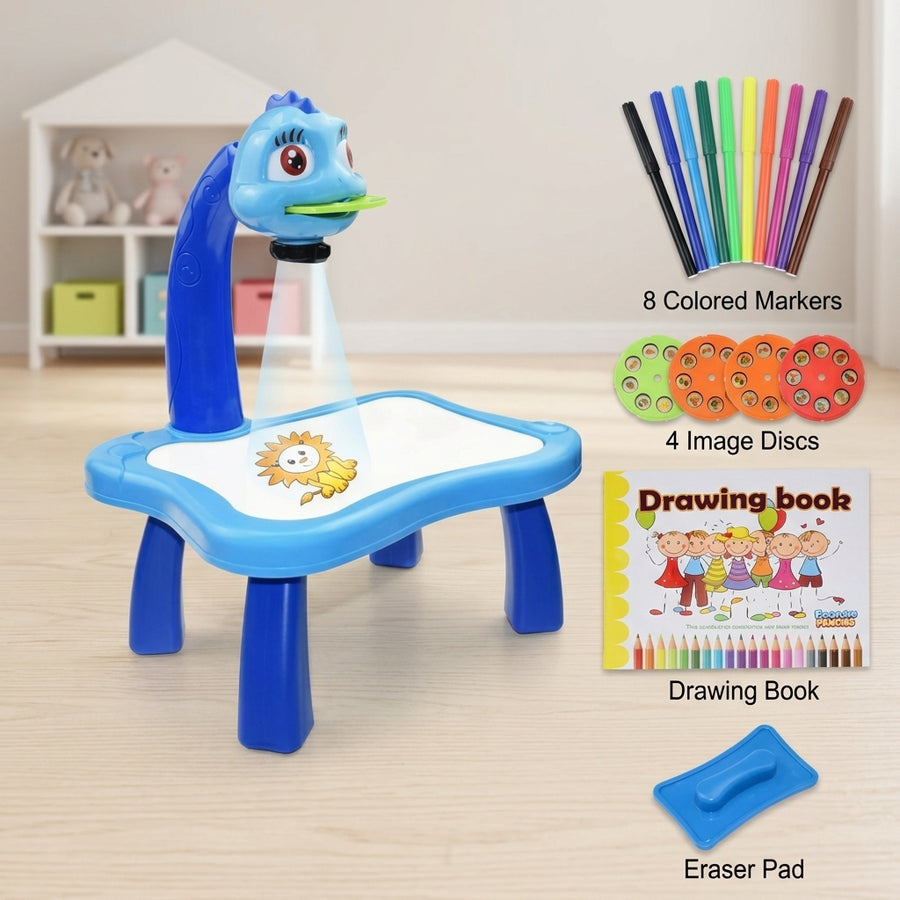 Educational Kids Art Drawing Projector Table