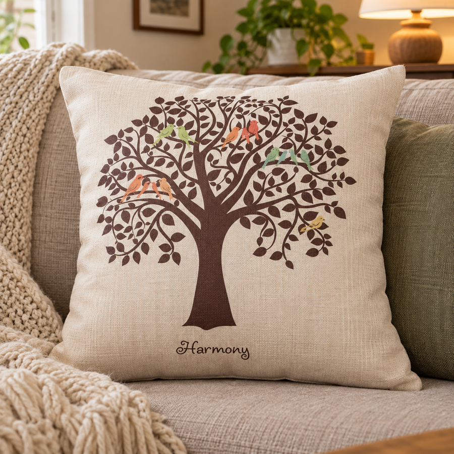 Decorative Tree Printed Home Cute Pillow Cases