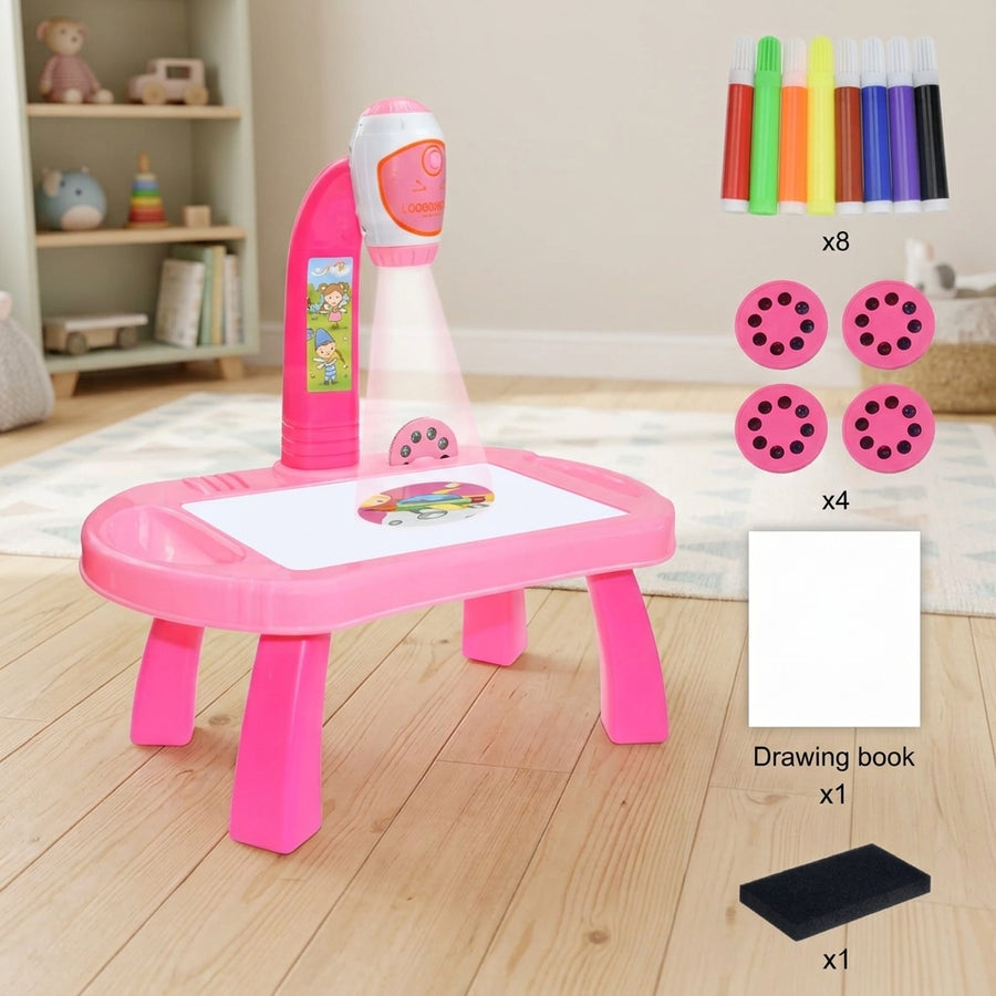Educational Kids Art Drawing Projector Table