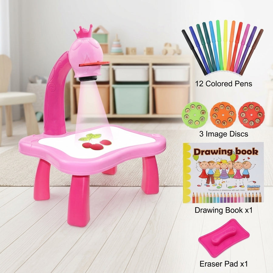 Educational Kids Art Drawing Projector Table