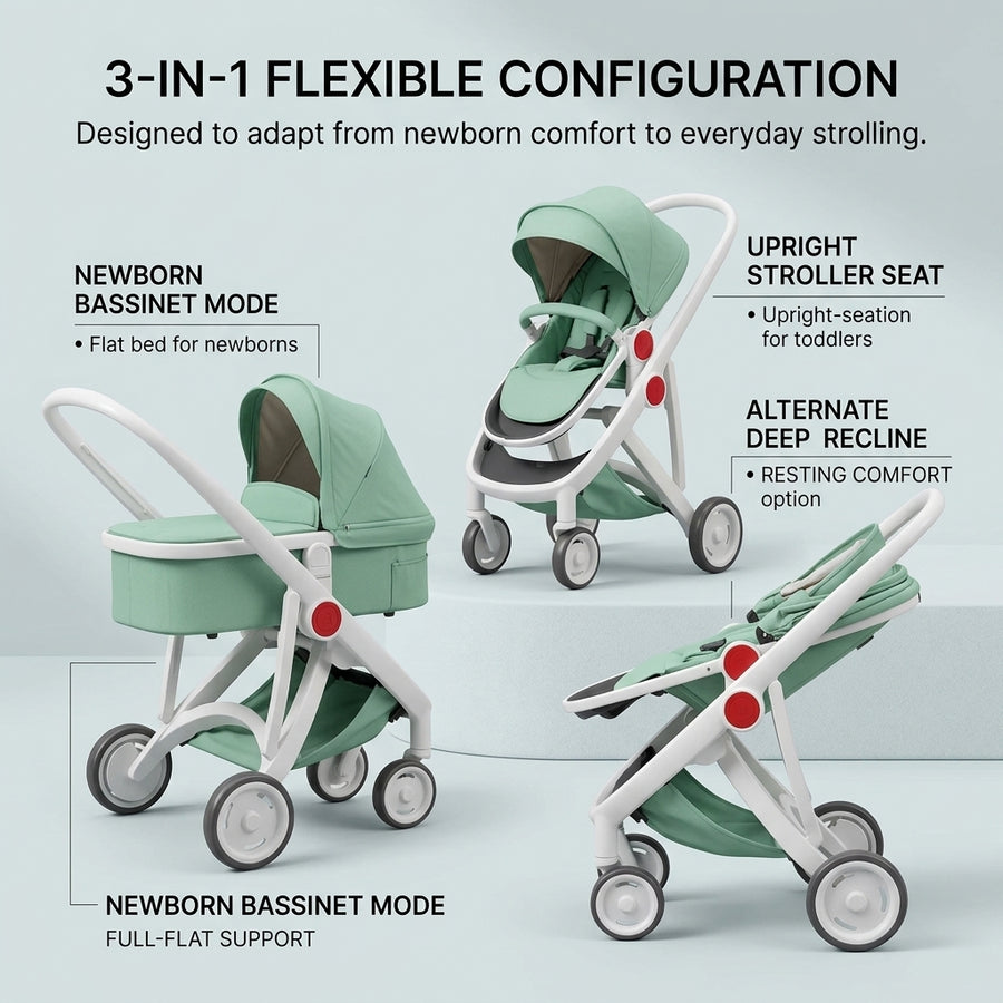 Luxuriöser saisonaler ergonomischer Kinderwagen