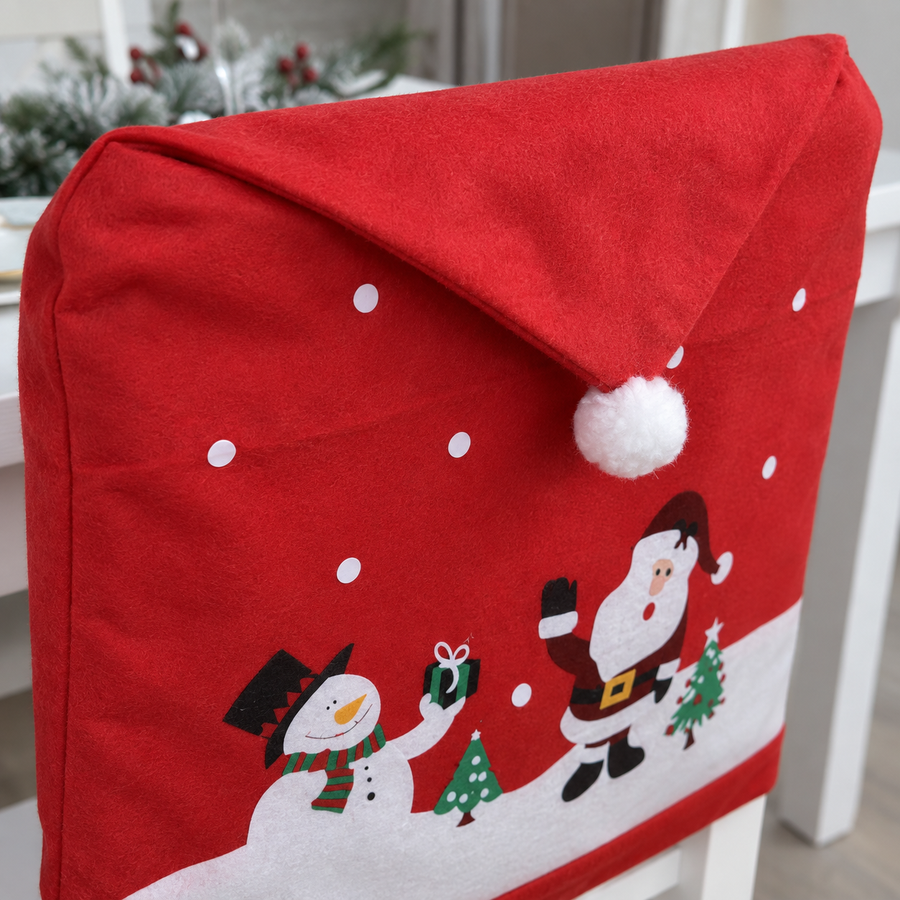 Kerstmuts Stoelhoes voor Kerstman