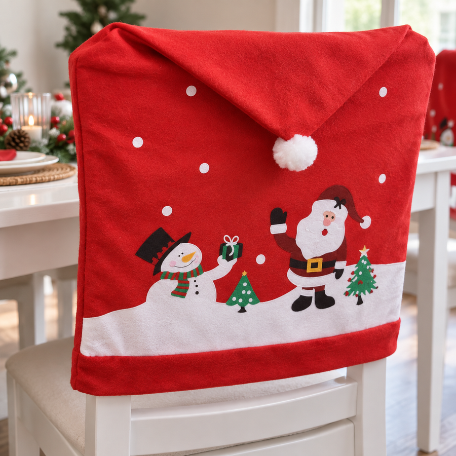 Kerstmuts Stoelhoes voor Kerstman