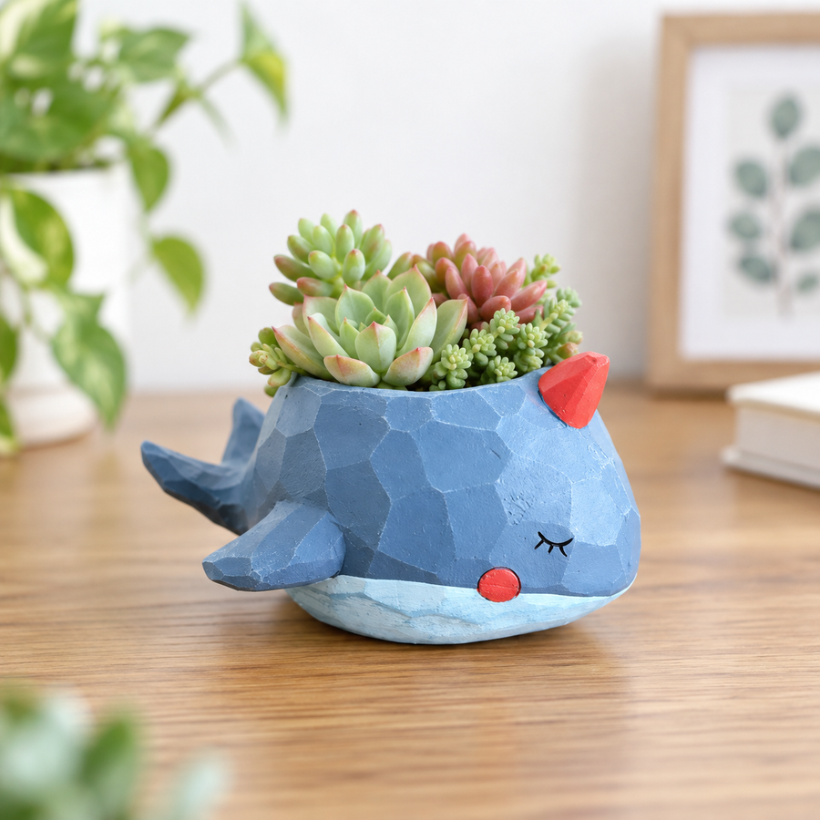 Mini pots de fleurs décoratifs créatifs en forme d'animaux