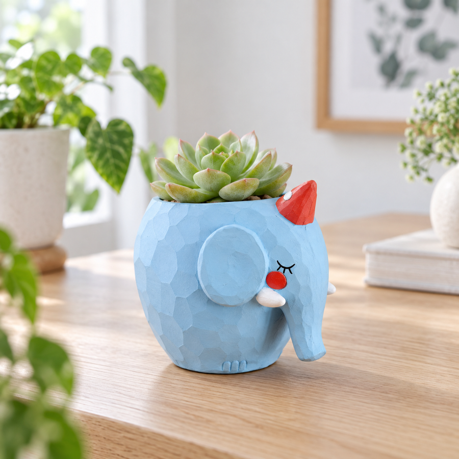 Mini pots de fleurs décoratifs créatifs en forme d'animaux