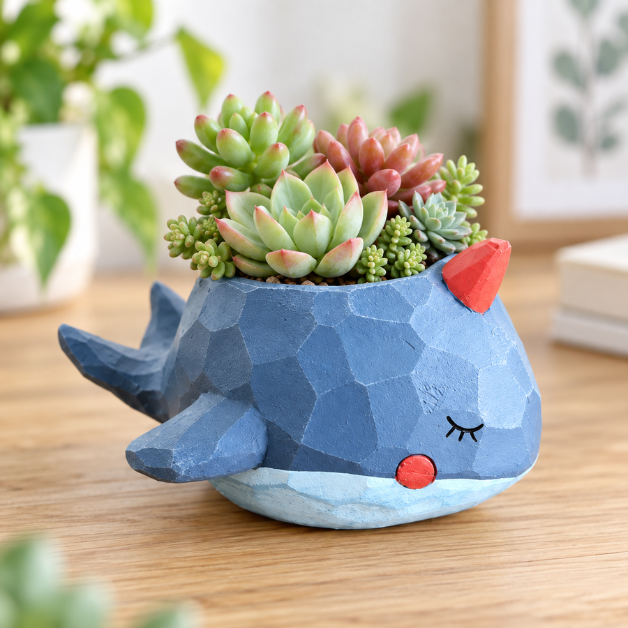 Mini pots de fleurs décoratifs créatifs en forme d'animaux