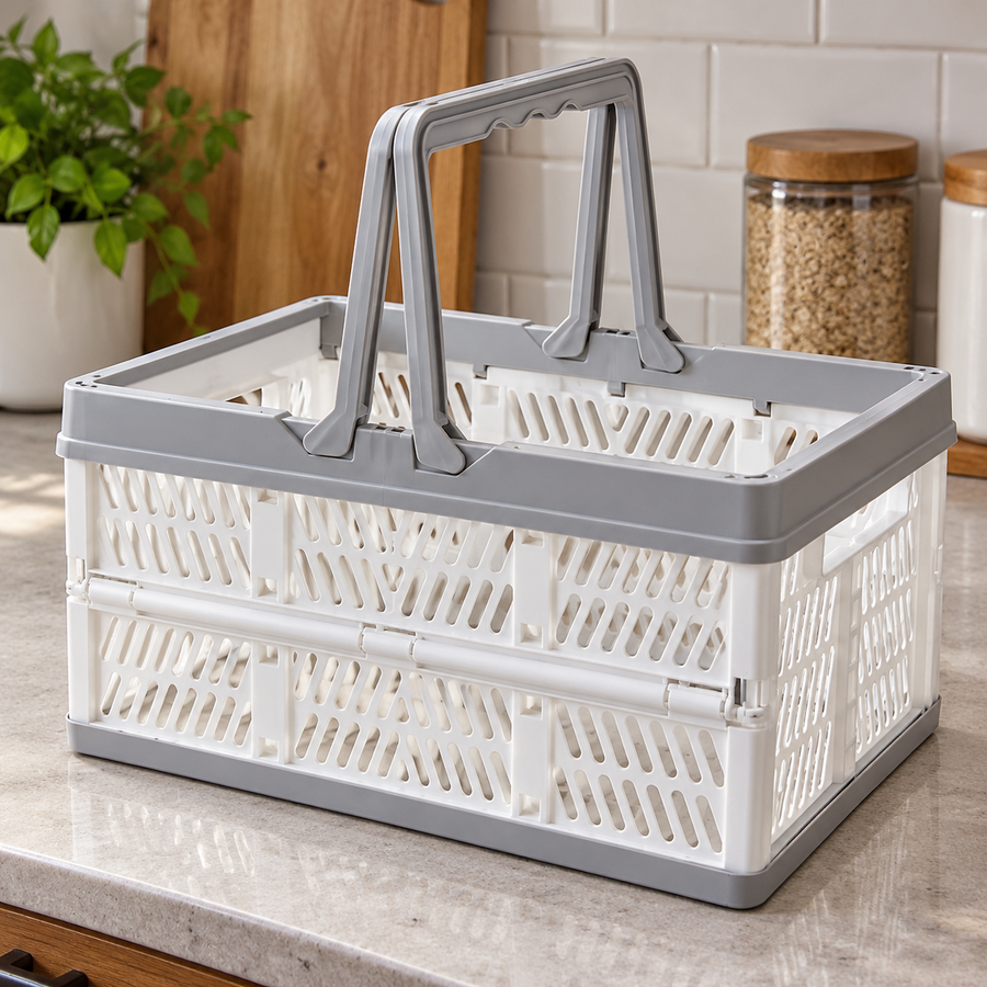Foldable Easy Shopping Folding Basket