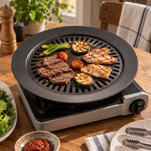 European Outdoor Smokeless Non-Stick Gas Barbecue Grill Tool
