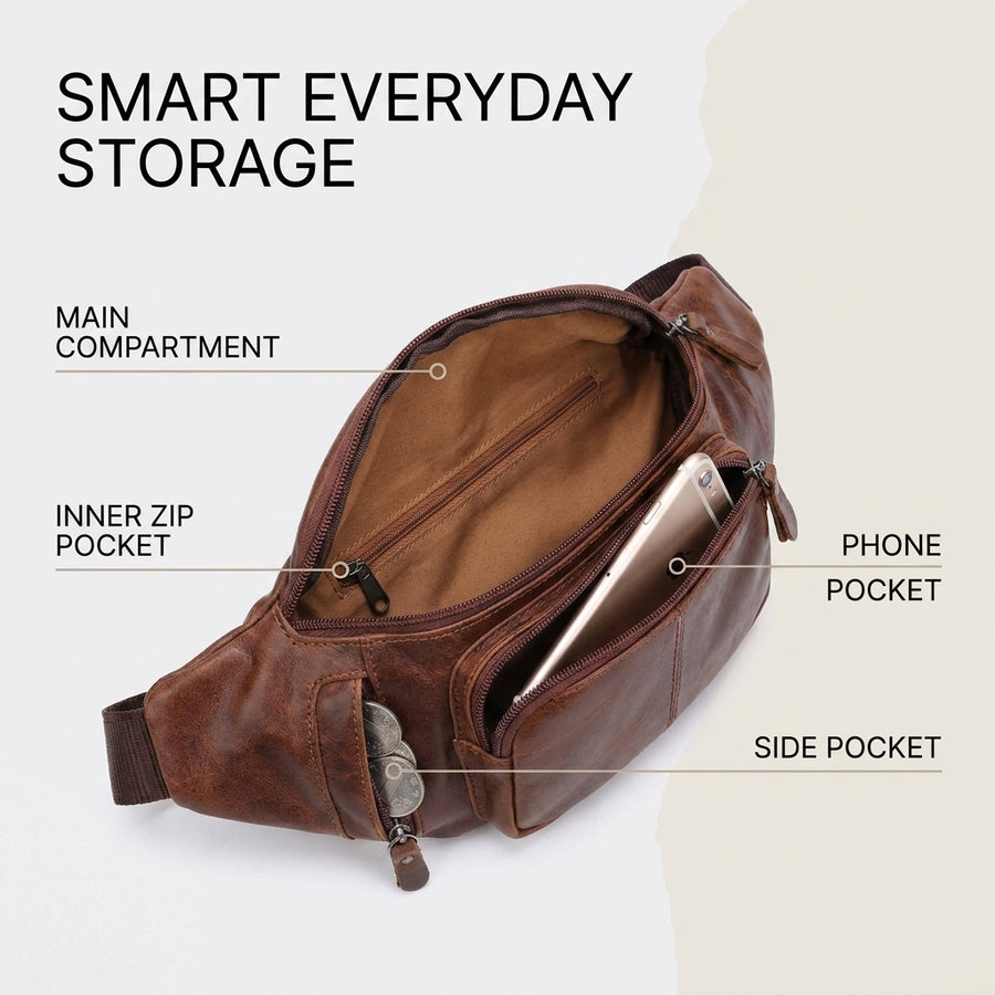 Echte Leder Unisex Bauchtasche
