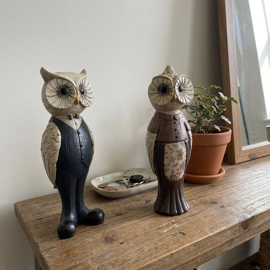 Retro Owl Art Ornaments Home Decoration