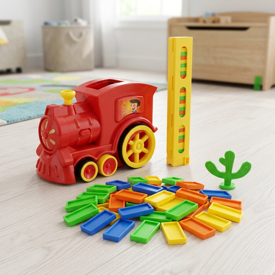 Zug-Domino-Lege-Spielzeug-Set