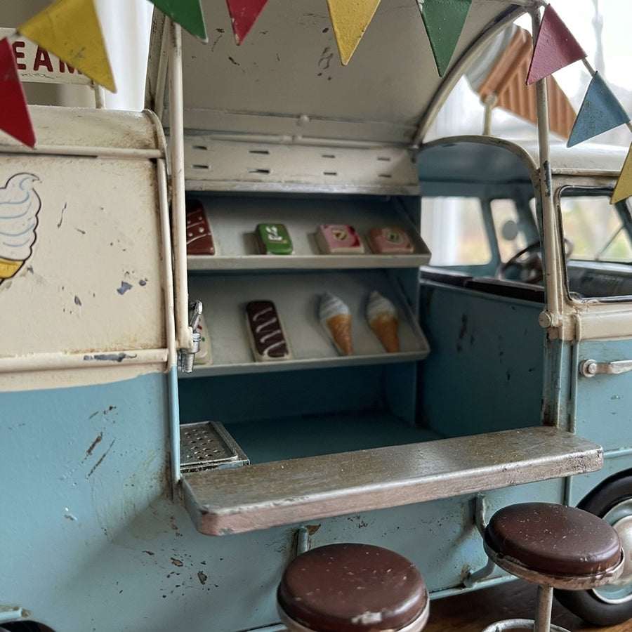 Old Vintage Iron Bus Home Handicraft