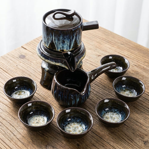 Set da tè unico in ceramica in stile cinese vintage
