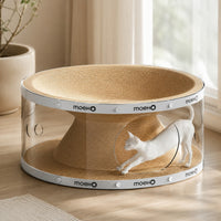 Window Seat Transparent Tunnel Cat Scratcher Lounge Bed - Image 2