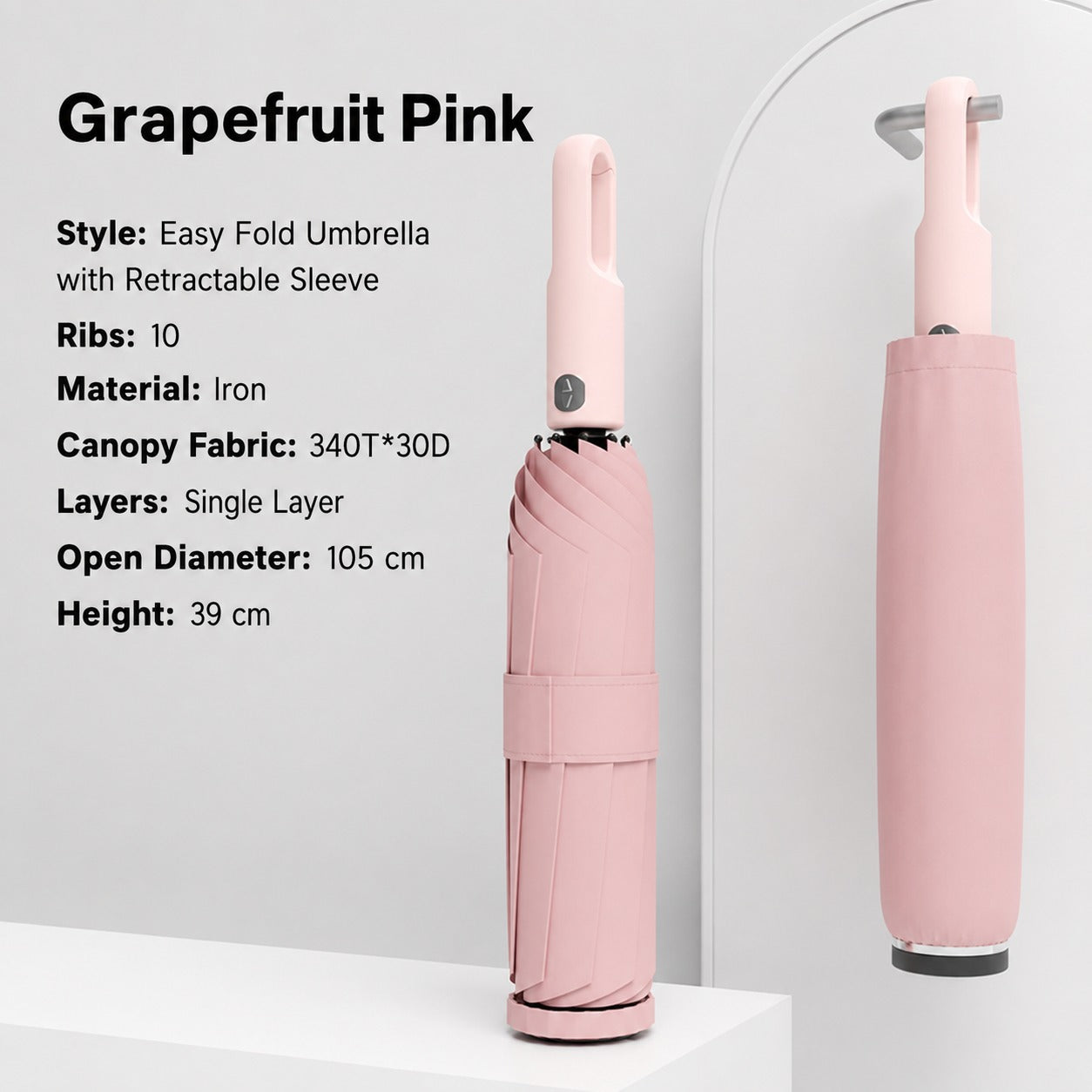 Tuck & Go Rapid Folding Windproof Umbrella - Image 9