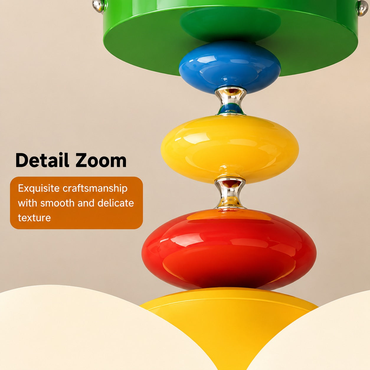 Daisy Chain Colorful Flower Kids Room Ceiling Light - Image 8