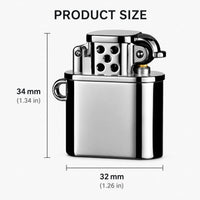 Spark Tag Metal Windproof Kerosene Keychain Lighter - Image 6