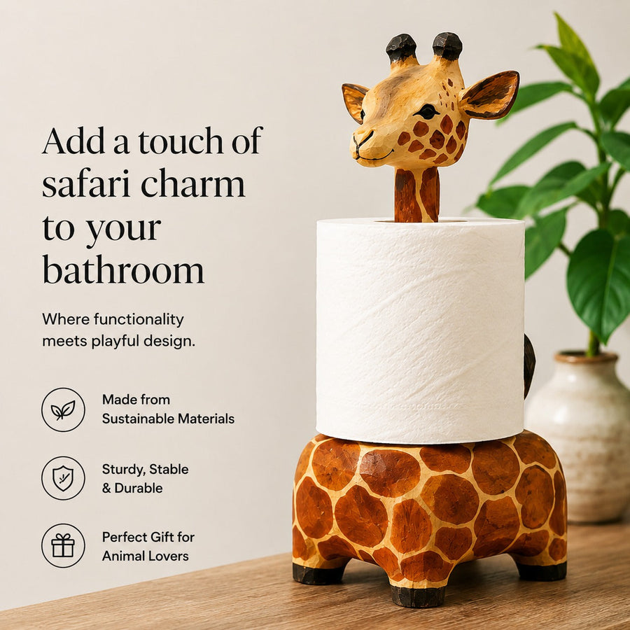Happy Elephant Deer Toilet Paper Holder - Image 3