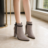 Chelsea English Modern Thick High Heels Women Boots - Image 4