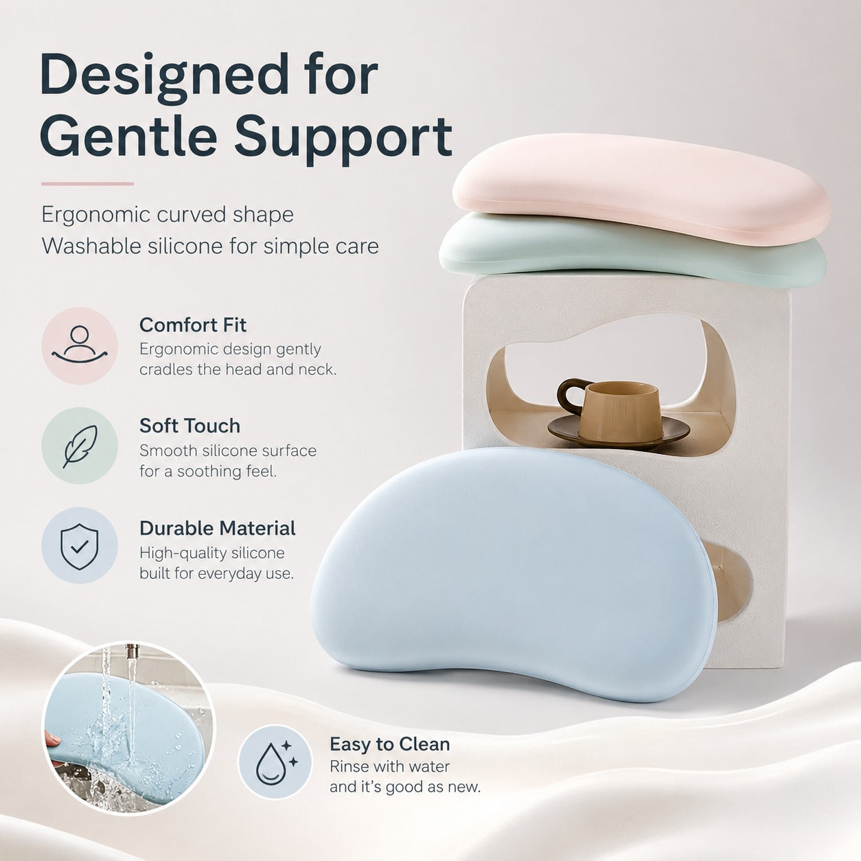 Baby Hug Memory Foam Infant Nap Support Pillow - Image 6