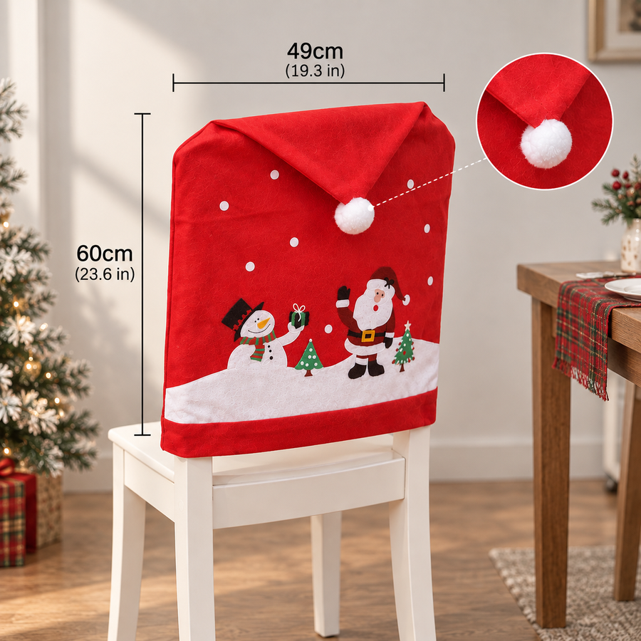 Kerstmuts Stoelhoes voor Kerstman