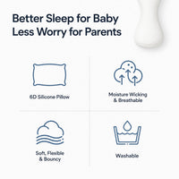 Baby Hug Memory Foam Infant Nap Support Pillow - Image 5