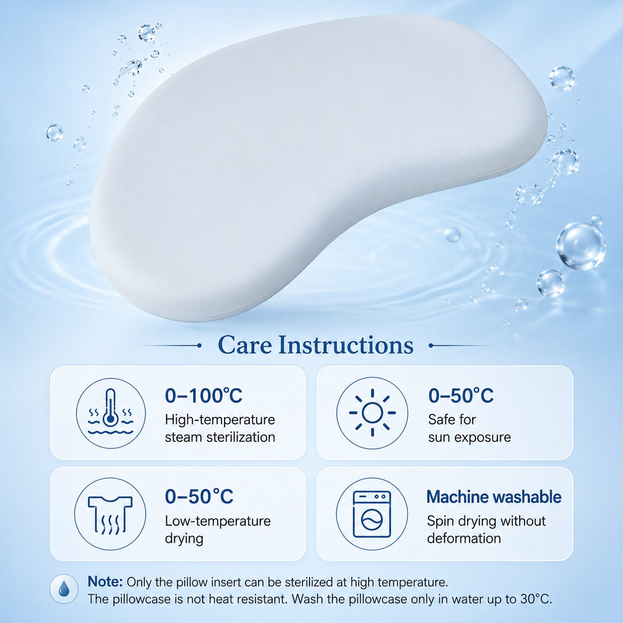Baby Hug Memory Foam Infant Nap Support Pillow - Image 2