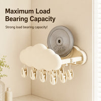 Pinned Cloud-Design Suction Foldable Laundry Rack - Image 5