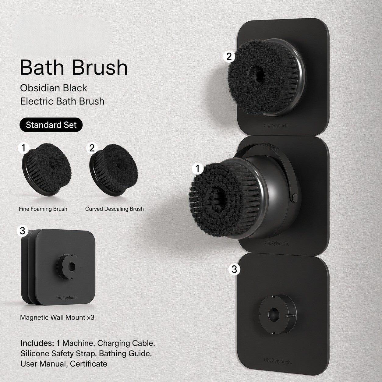 Glide & Scrub Automatic Rotating Shower Body Scrubber - Image 9