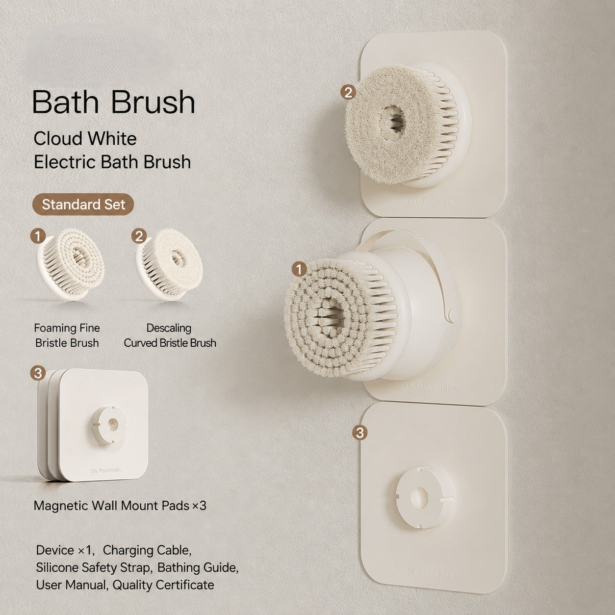 Glide & Scrub Automatic Rotating Shower Body Scrubber - Image 10