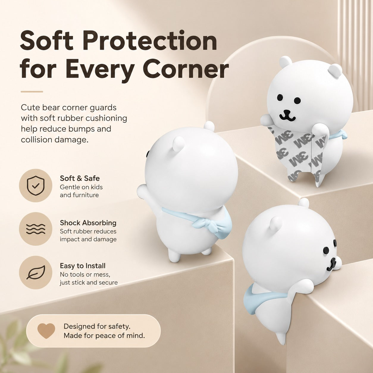 Gentle Bear Hug Anti-Collision Corner Protector - Image 5