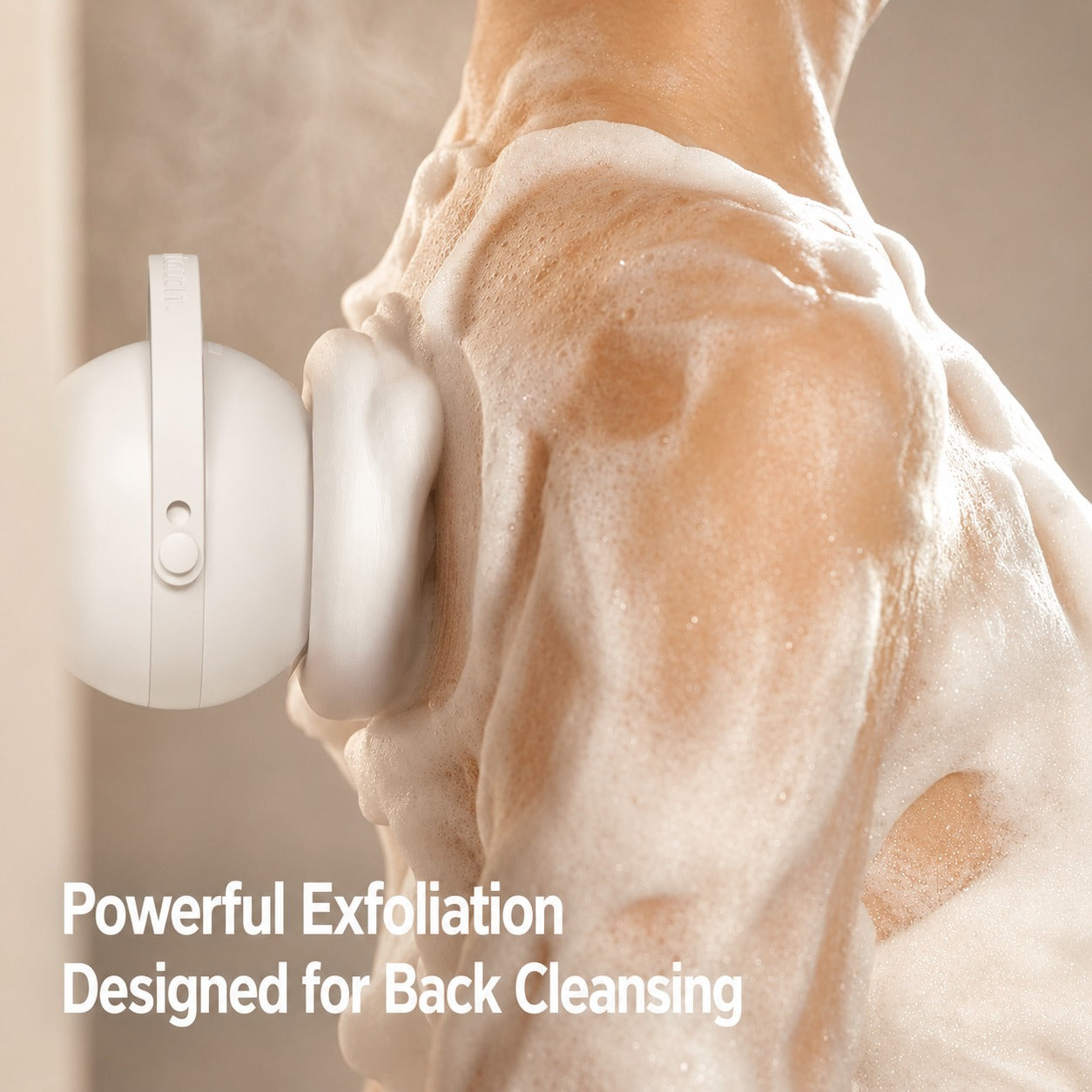 Glide & Scrub Automatic Rotating Shower Body Scrubber - Image 3
